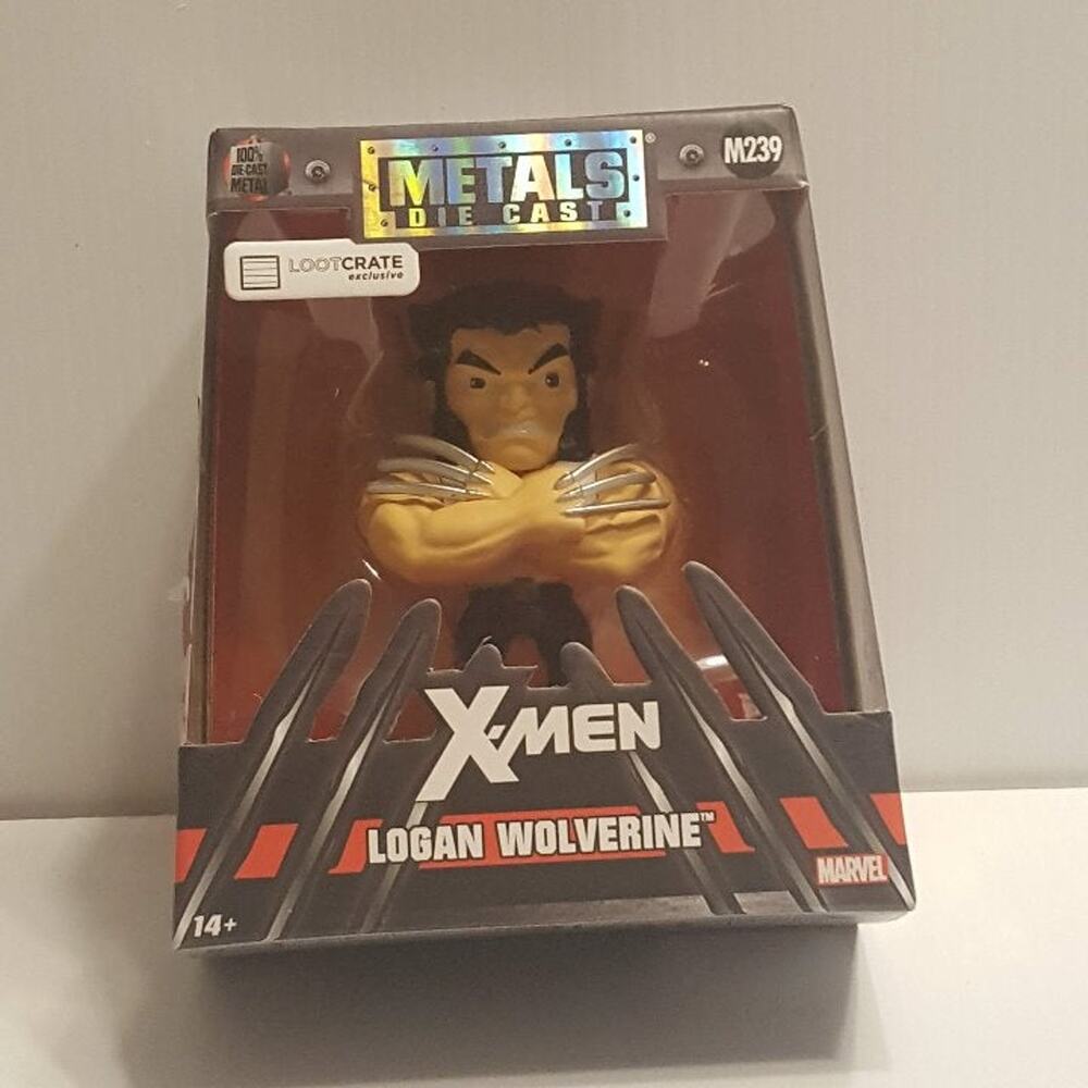 X-Men Logan Wolverine Metals Die Cast Loot Crate Exclusive Figure Jada 2017 New